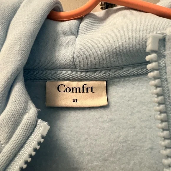 Comfrt Pastel Zip Hoodie NWOT - Picture 4 of 6